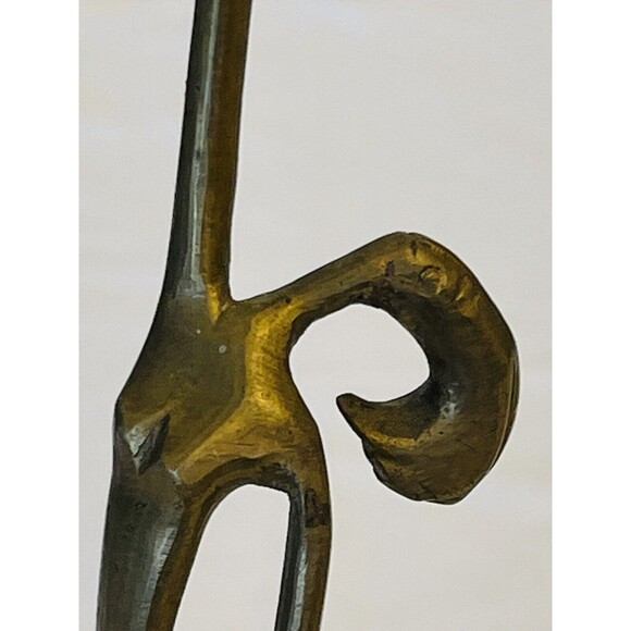 Dancing Girl Ria Figure Brass Karl Hagenauer Style 12" India Rare Collectible - Picture 5 of 11